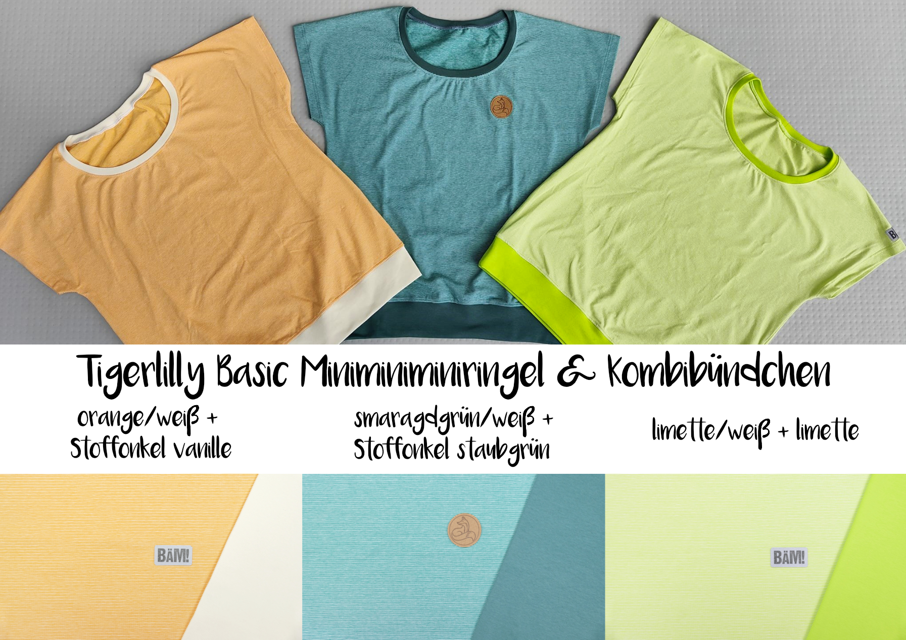 Tigerlilly Basic Miniminiminiringel Tshirt Kombistoffe